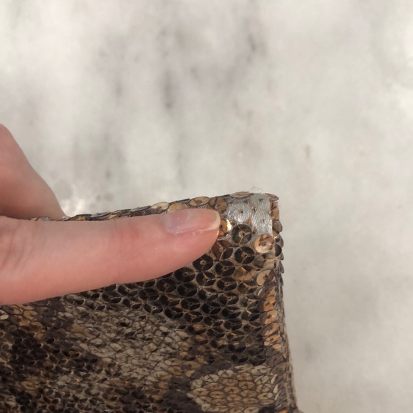 BCBGeneration Snake Print Sequin Clutch - Picture 6 of 9